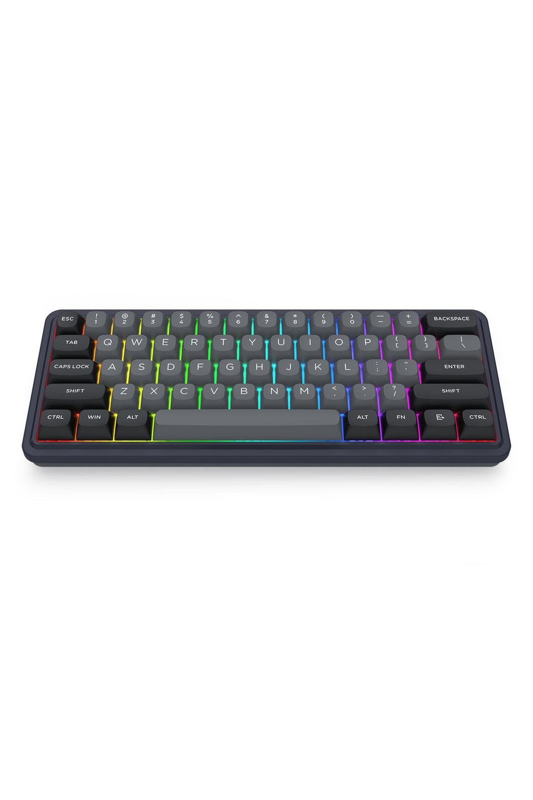 REDRAGON - Redragon K730GB RGB Pro Draconic V2 Black 60% Gasket Wireless Mechanical Keyboard - black