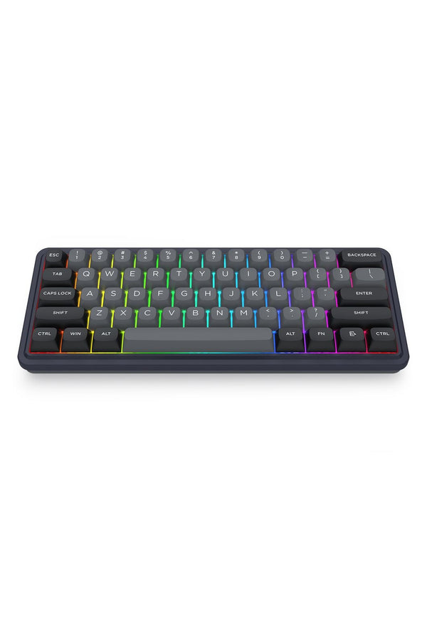 REDRAGON - Redragon K730GB RGB Pro Draconic V2 Black 60% Gasket Wireless Mechanical Keyboard - black