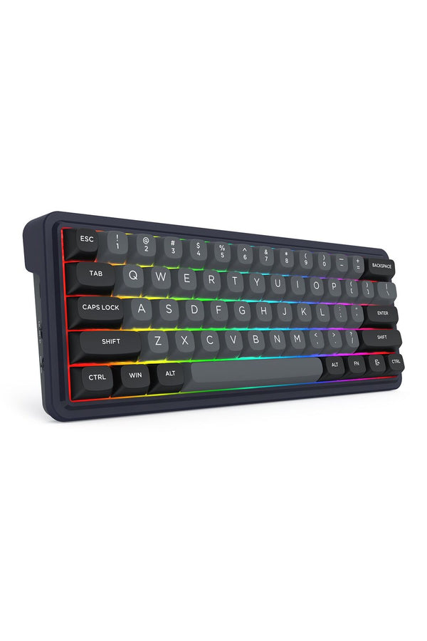 REDRAGON - Redragon K730GB RGB Pro Draconic V2 Black 60% Gasket Wireless Mechanical Keyboard - black