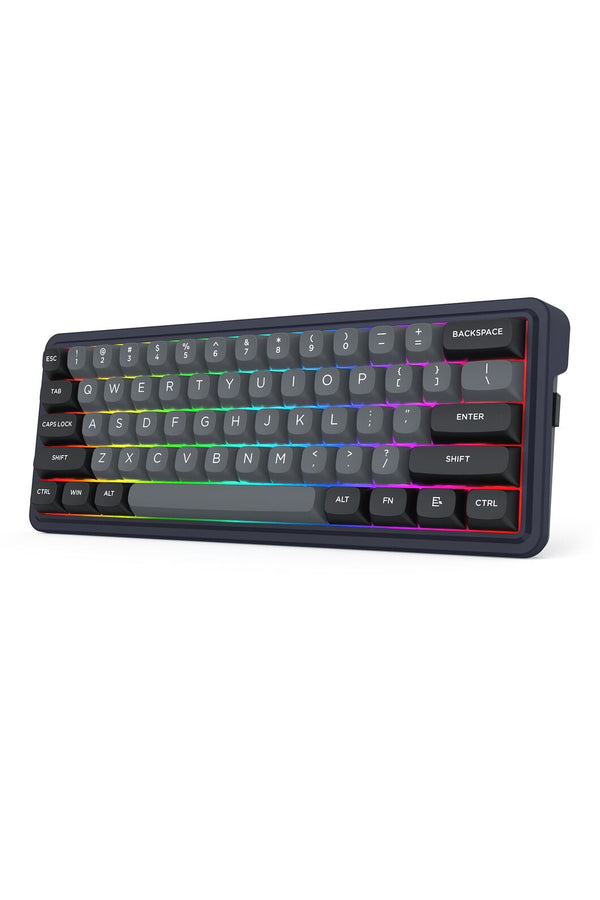 REDRAGON - Redragon K730GB RGB Pro Draconic V2 Black 60% Gasket Wireless Mechanical Keyboard - black