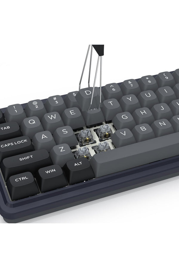 REDRAGON - Redragon K730GB RGB Pro Draconic V2 Black 60% Gasket Wireless Mechanical Keyboard - black