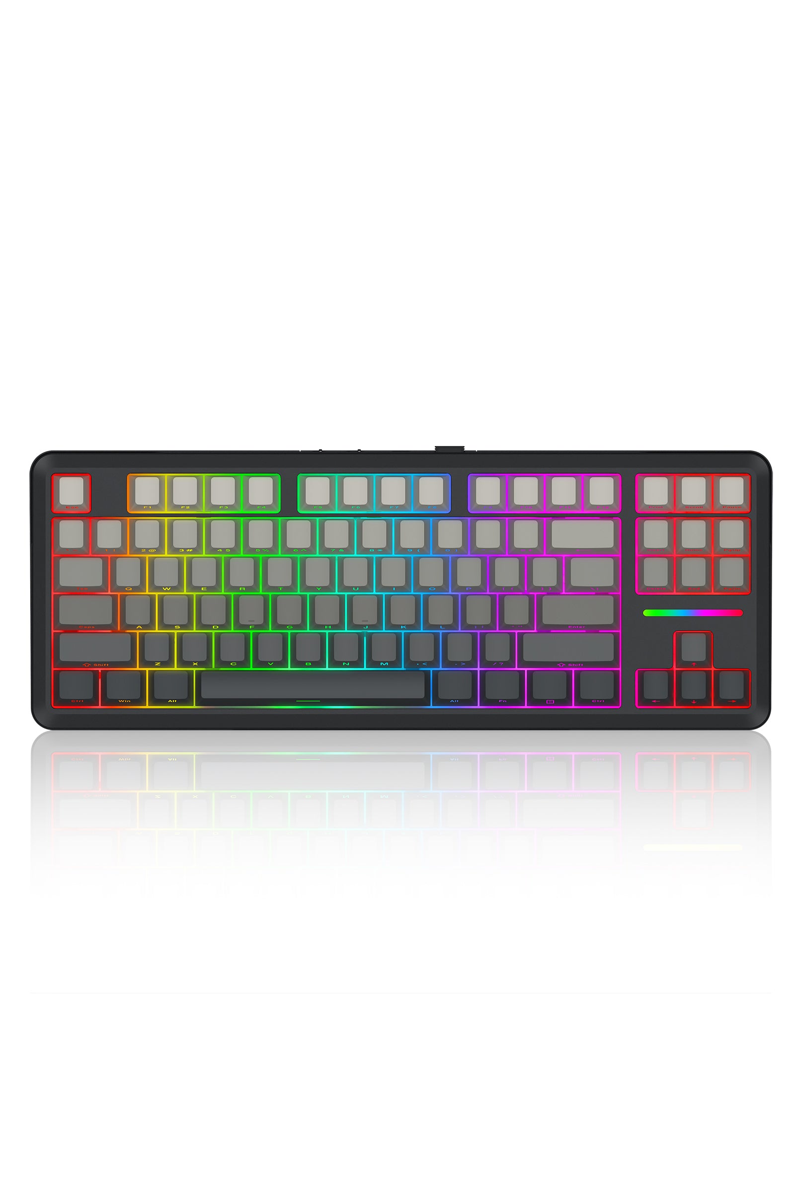 REDRAGON - K734SP-RGB-PRO WildslashTKL KB - charcoal