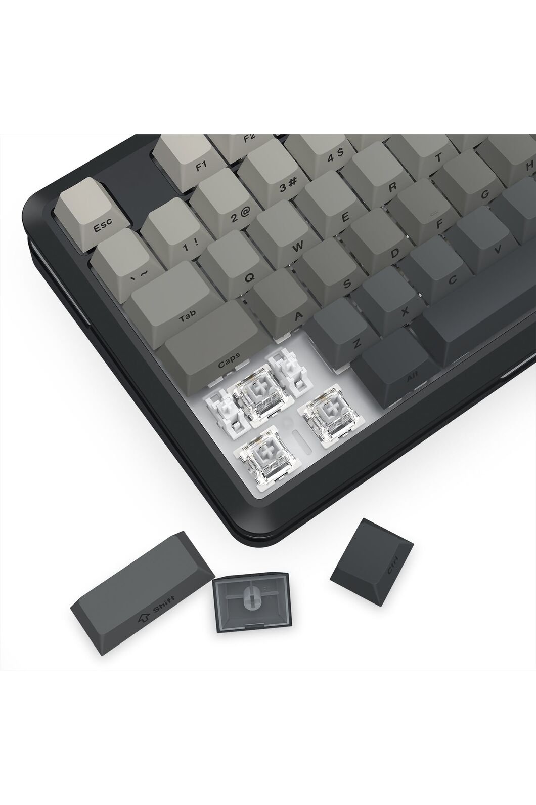 REDRAGON - Redragon K734SP RGB Pro Wildslash Charcoal TKL Gasket Wireless Mechanical Keyboard - charcoal