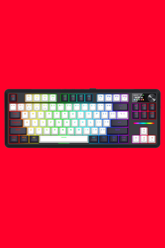 REDRAGON - K746WB-RGB-PRO WildslashLCD KB - black