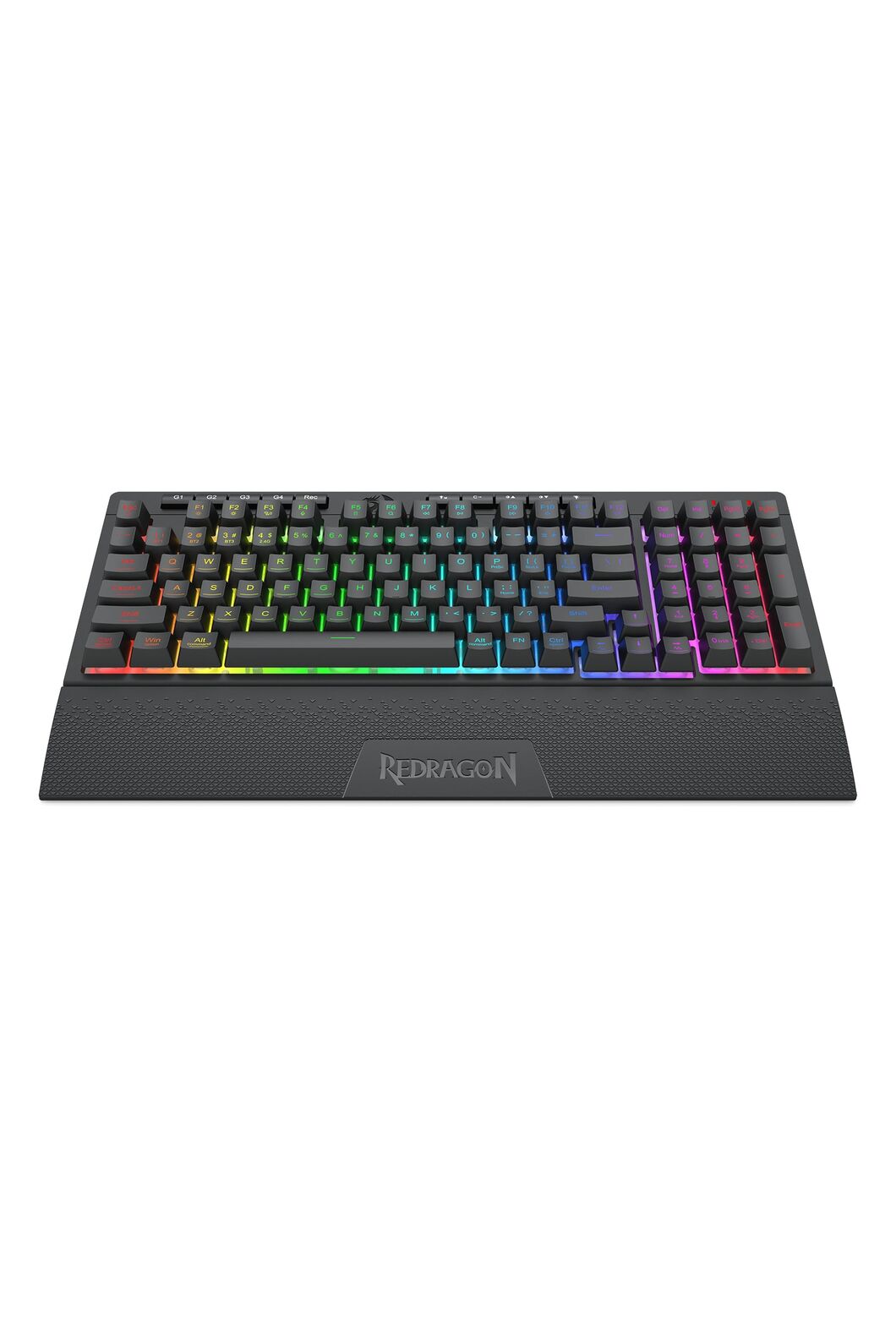 REDRAGON - Redragon K515RGB-PRO Shiva Black 98-Key Wireless RGB Gaming Keyboard - black