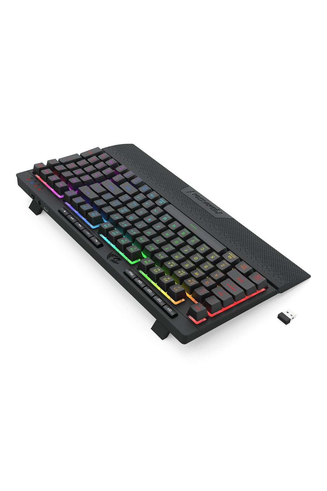 REDRAGON - Redragon K515RGB-PRO Shiva Black 98-Key Wireless RGB Gaming Keyboard - black