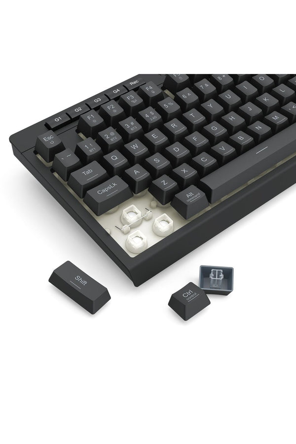 REDRAGON - Redragon K515RGB-PRO Shiva Black 98-Key Wireless RGB Gaming Keyboard - black