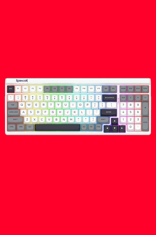 REDRAGON - K656WGB-RGB-PRO Garen Pro KB - white
