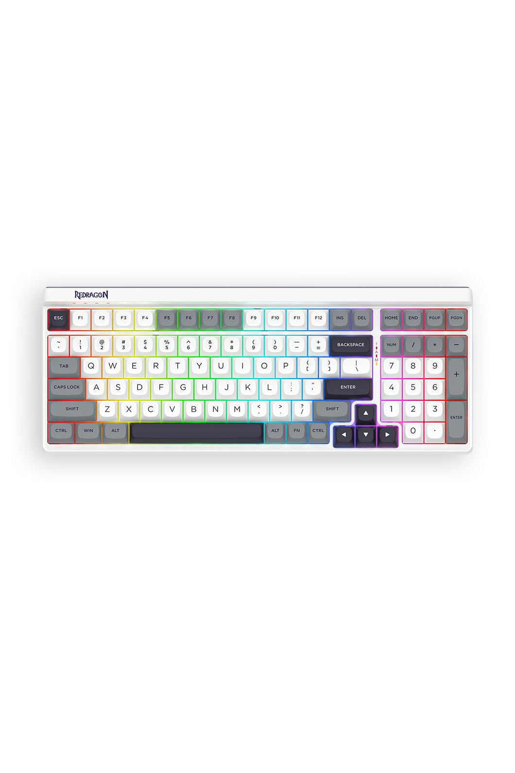 REDRAGON - K656WGB-RGB-PRO Garen Pro KB - white
