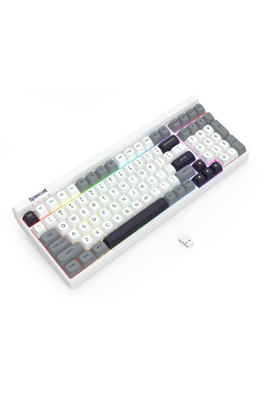 REDRAGON - K656WGB-RGB-PRO Garen Pro KB - white