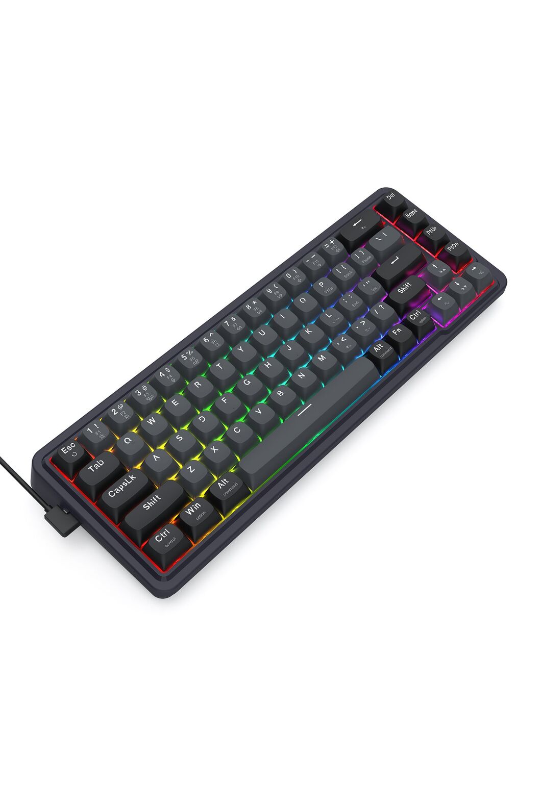 REDRAGON - Redragon K709GB RGB M 68% UltraMag Rapid Trigger Magnetic Keyboard - black