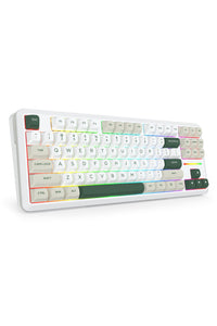 REDRAGON - Redragon K734WCG RGB Pro Wildslash White TKL Gasket Wireless Mechanical Keyboard - white