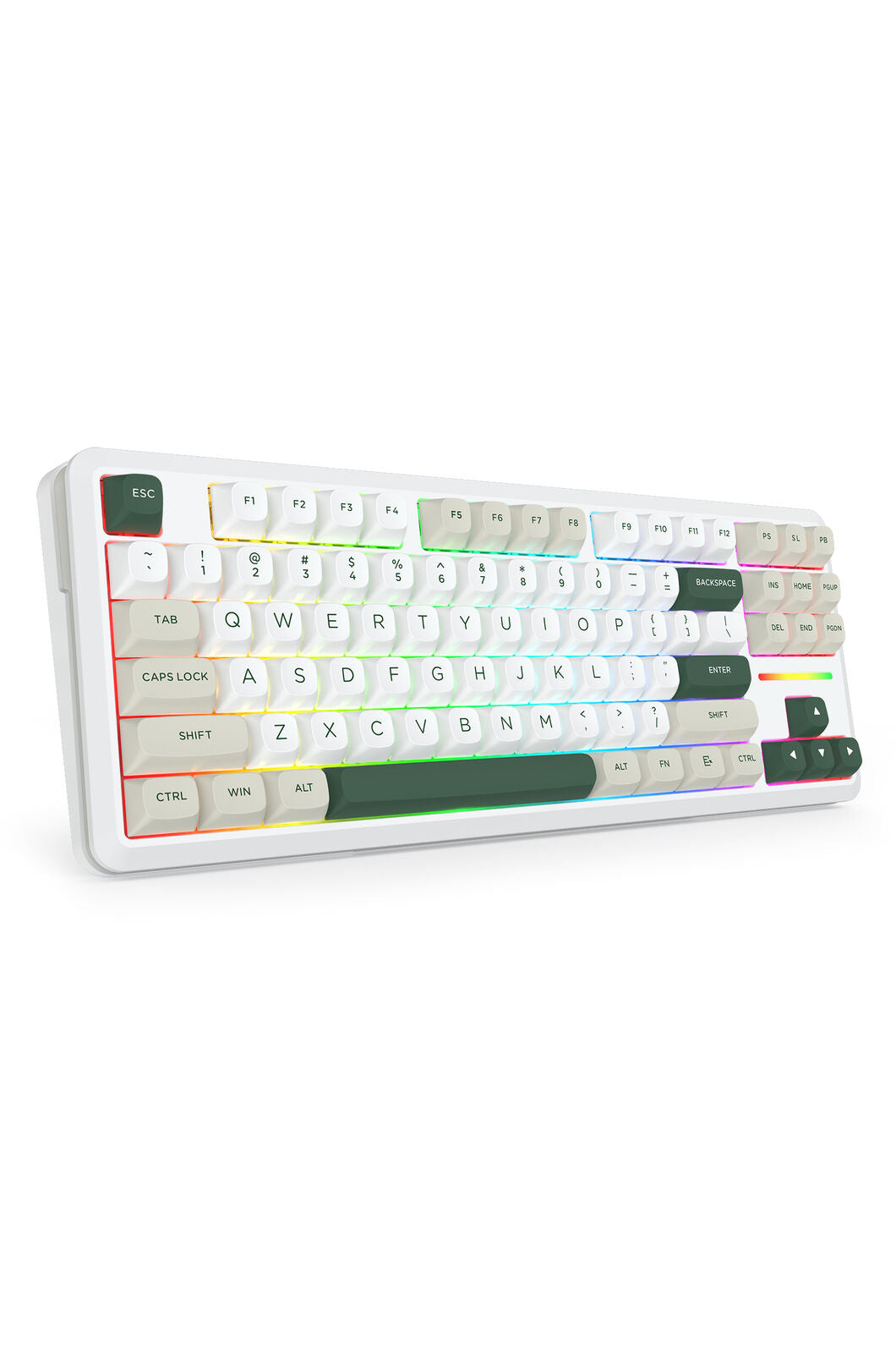 REDRAGON - Redragon K734WCG RGB Pro Wildslash White TKL Gasket Wireless Mechanical Keyboard - white