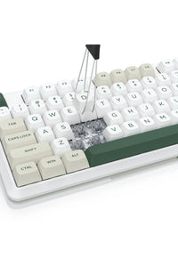 REDRAGON - Redragon K734WCG RGB Pro Wildslash White TKL Gasket Wireless Mechanical Keyboard - white