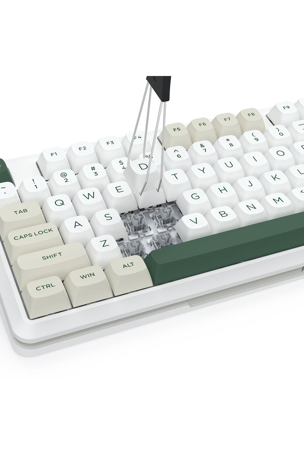 REDRAGON - Redragon K734WCG RGB Pro Wildslash White TKL Gasket Wireless Mechanical Keyboard - white