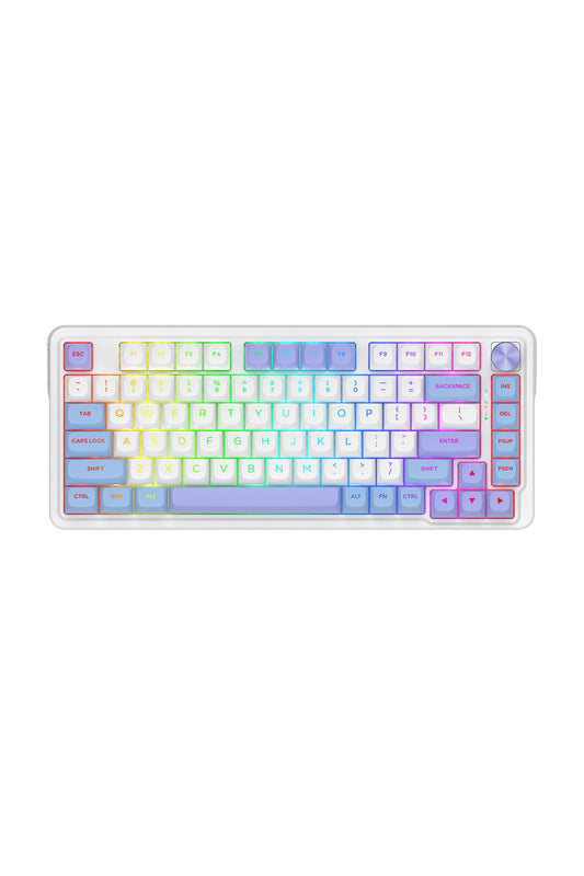 ELECTRONIC REBELLION - K673WBP-RGB-MAX 75% gasket KB - white-purple