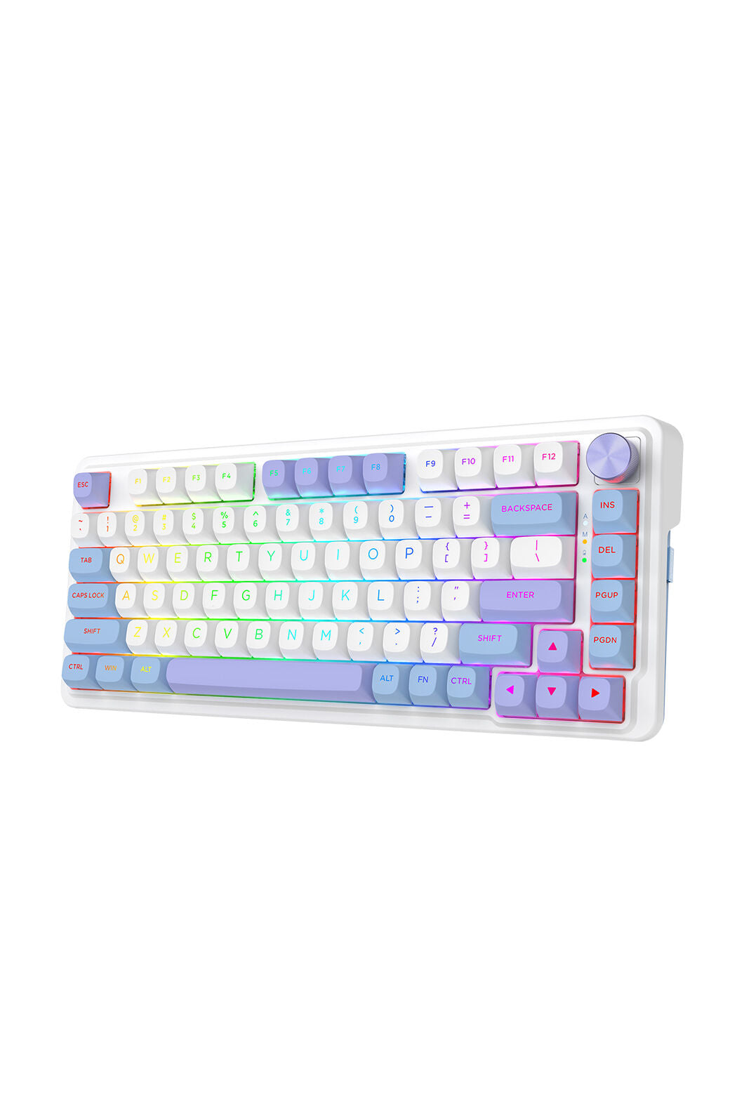 ELECTRONIC REBELLION - K673WBP-RGB-MAX 75% gasket KB - white-purple