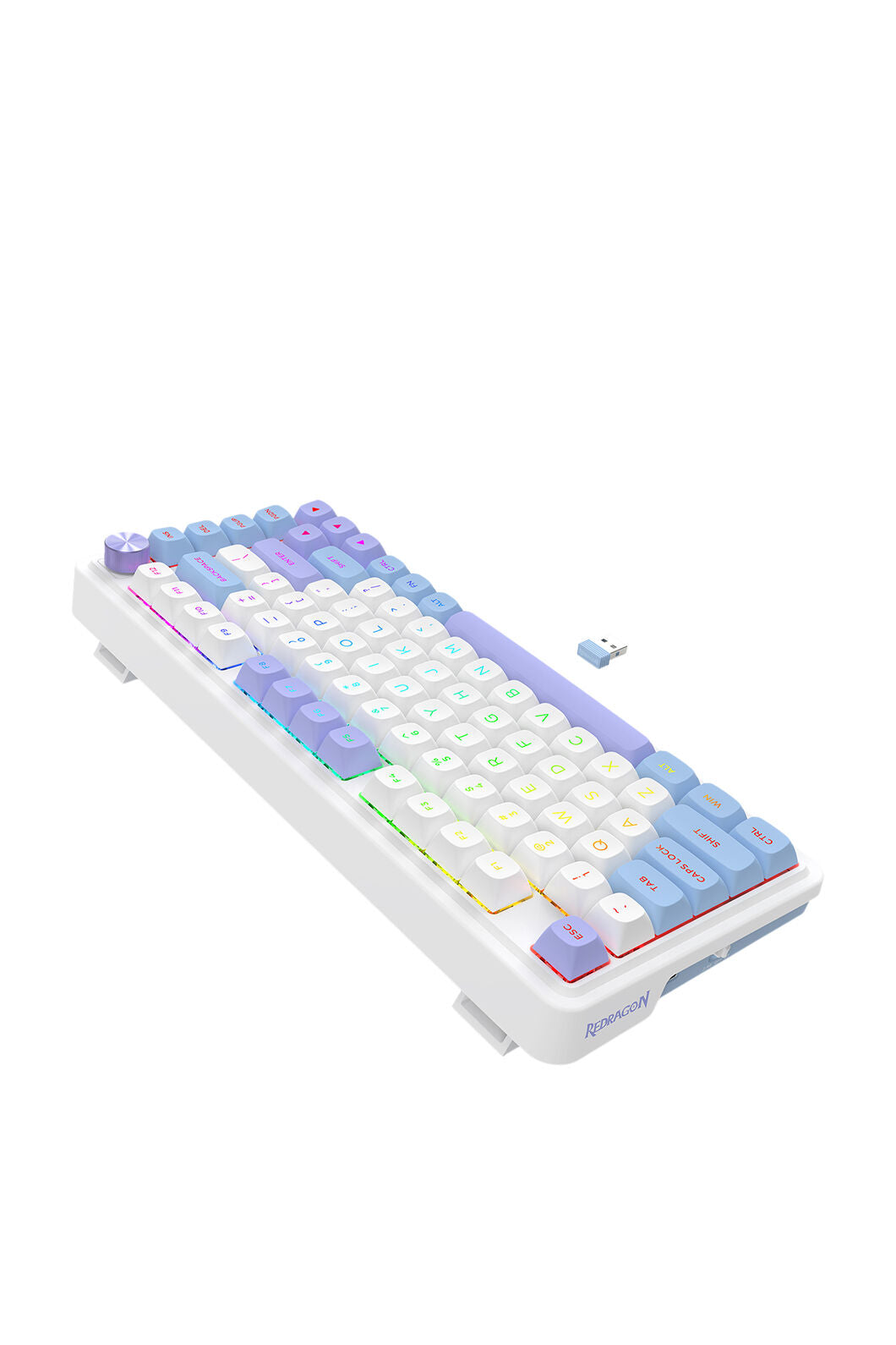 ELECTRONIC REBELLION - K673WBP-RGB-MAX 75% gasket KB - white-purple