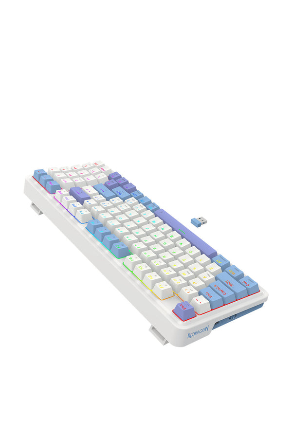 ELECTRONIC REBELLION - K664WBP-RGB-PRO Gloria 94% KB - white-purple