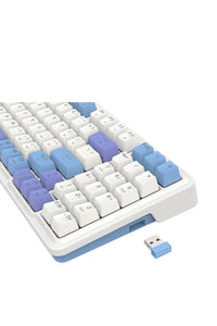 ELECTRONIC REBELLION - K664WBP-RGB-PRO Gloria 94% KB - white-purple