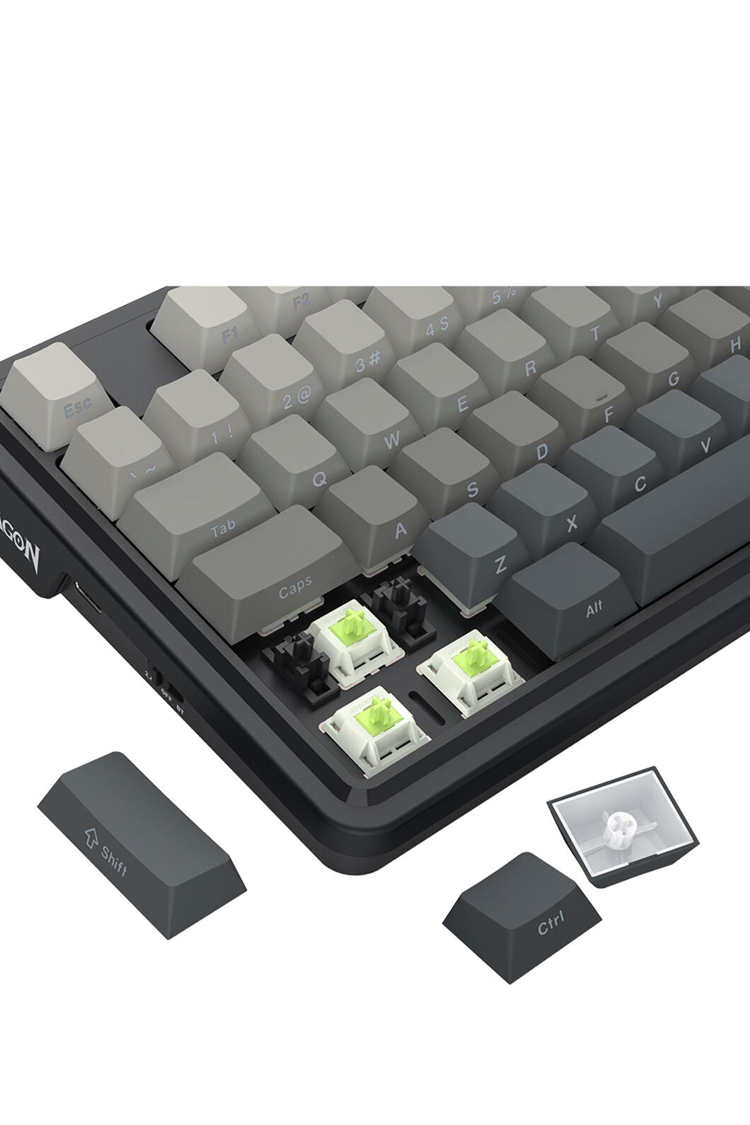 ELECTRONIC REBELLION - K743SP-RGB-PRO Antonium LCD KB - grey