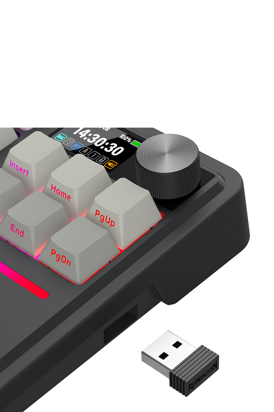 ELECTRONIC REBELLION - K743SP-RGB-PRO Antonium LCD KB - grey