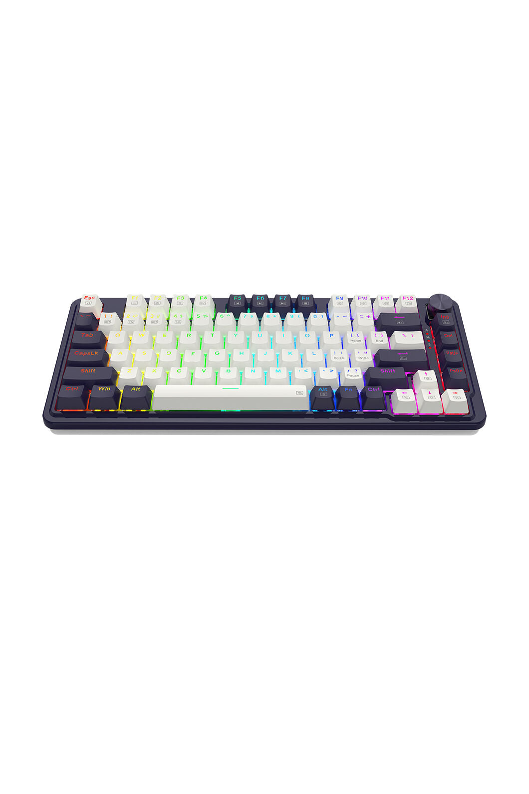 ELECTRONIC REBELLION - K673WB-RGB-PRO 75% gasket KB - white-black