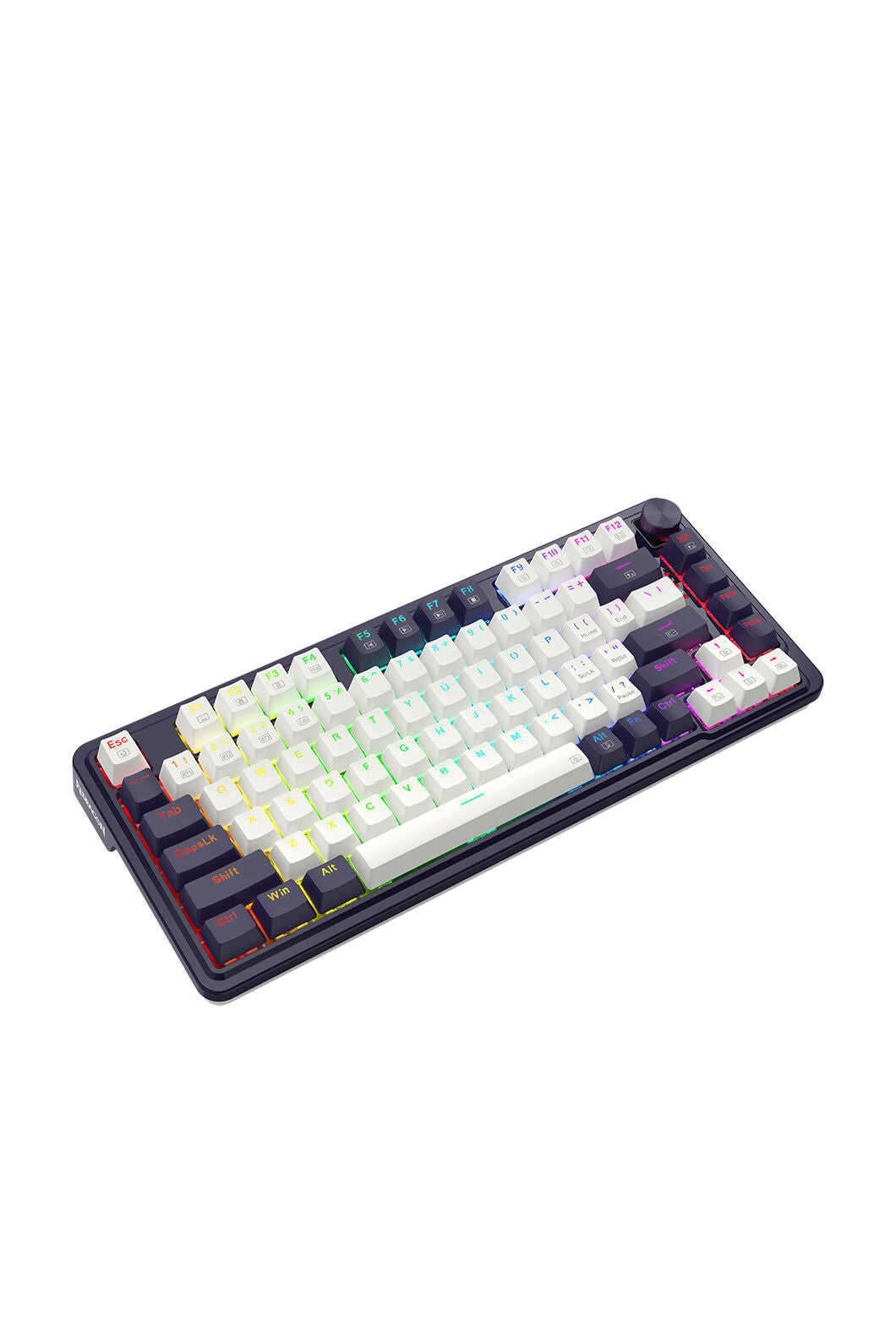 ELECTRONIC REBELLION - K673WB-RGB-PRO 75% gasket KB - white-black