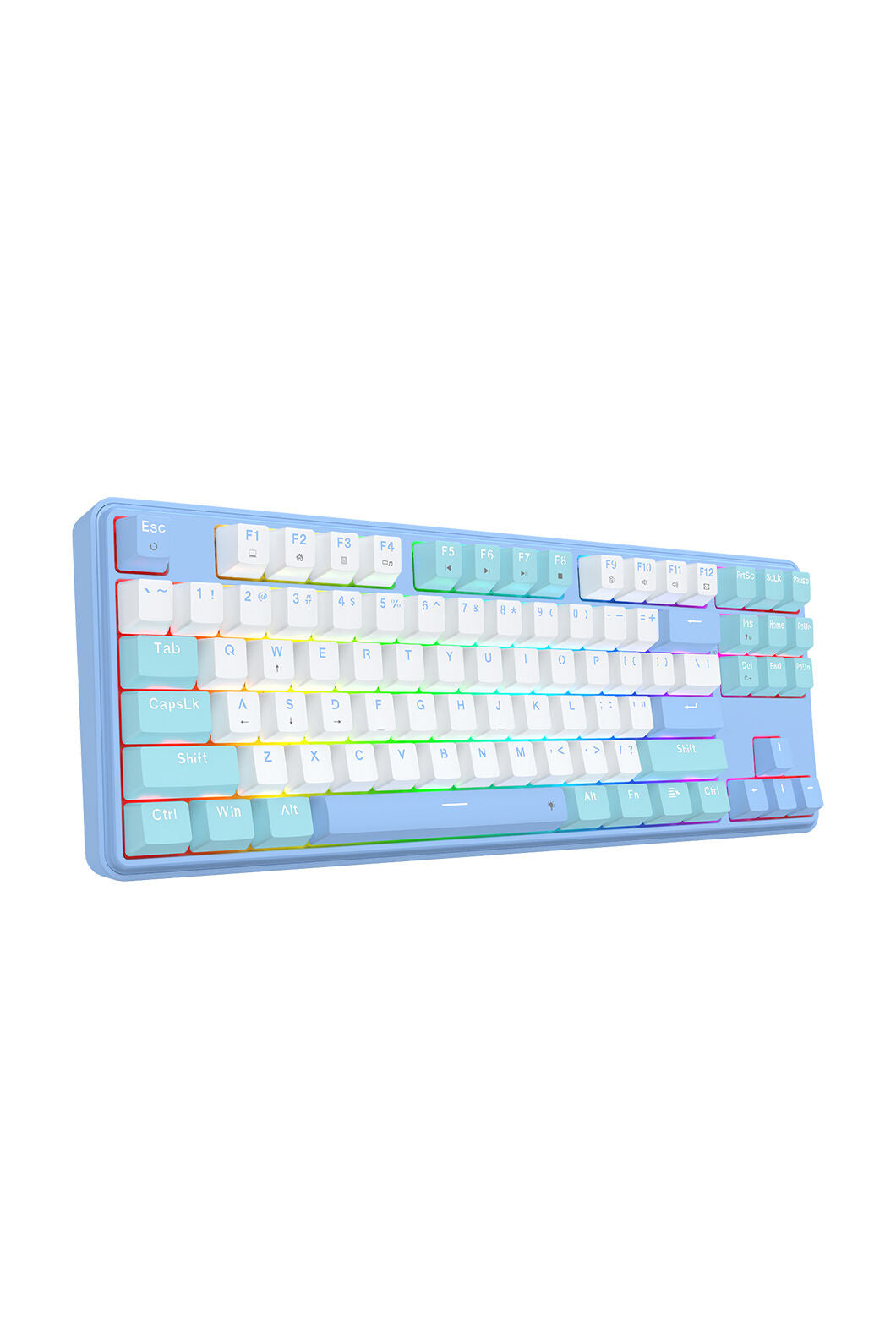 ELECTRONIC REBELLION - K707WBB-RGB S.Blade TKL KB - white-blue