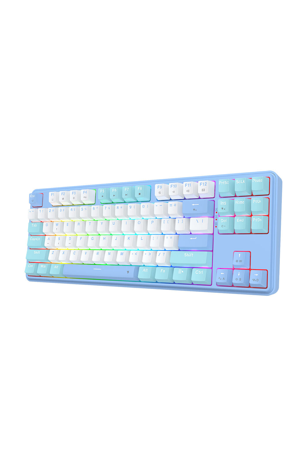 ELECTRONIC REBELLION - K707WBB-RGB S.Blade TKL KB - white-blue