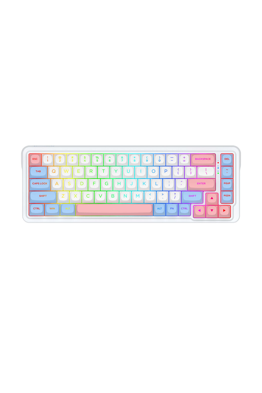 ELECTRONIC REBELLION - K709WBP-RGB-PRO Nova Pro KB - white-blue-pink