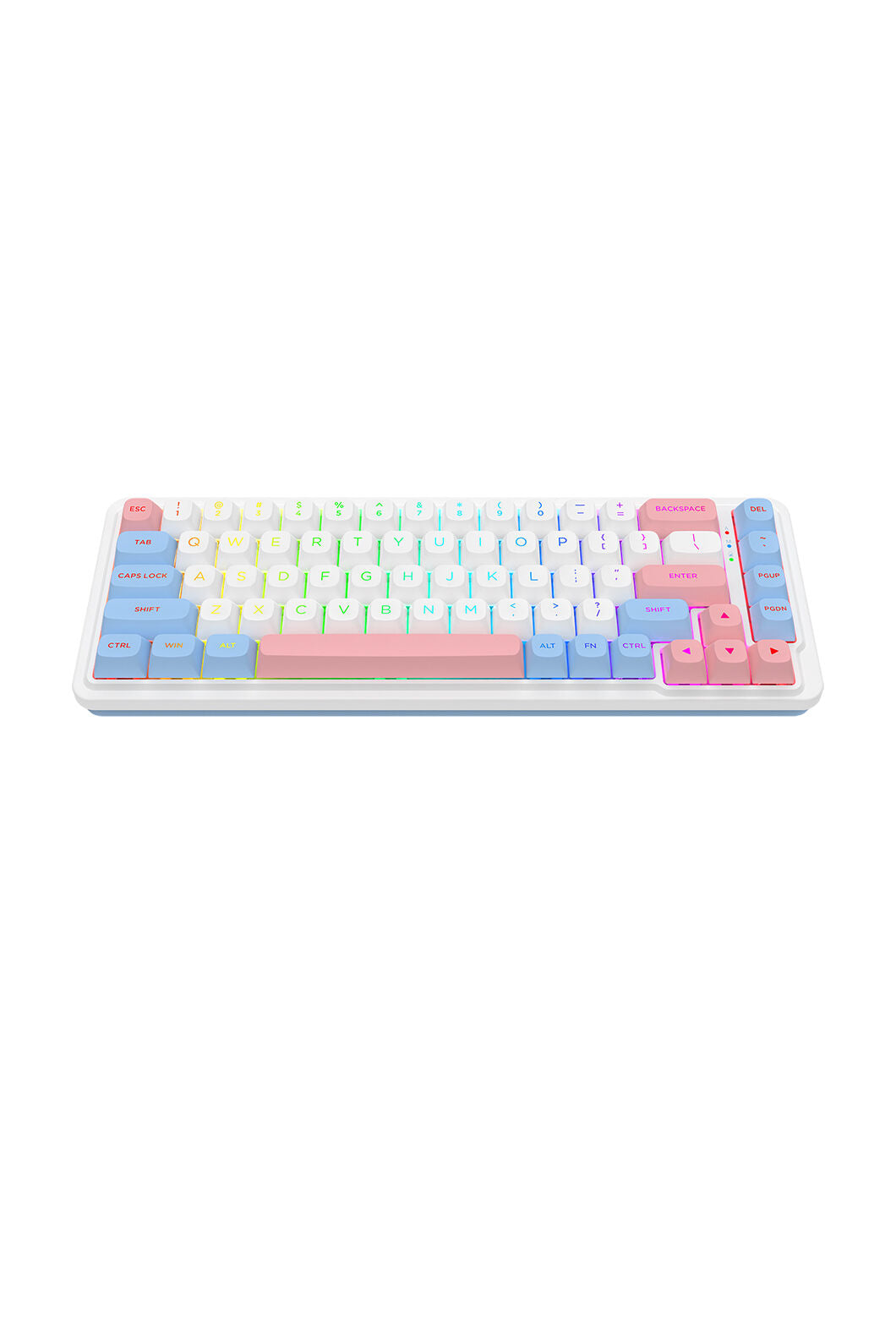 ELECTRONIC REBELLION - K709WBP-RGB-PRO Nova Pro KB - white-blue-pink