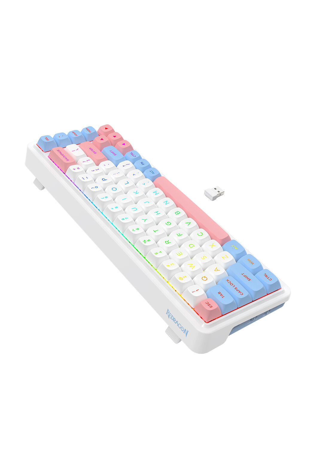 ELECTRONIC REBELLION - K709WBP-RGB-PRO Nova Pro KB - white-blue-pink