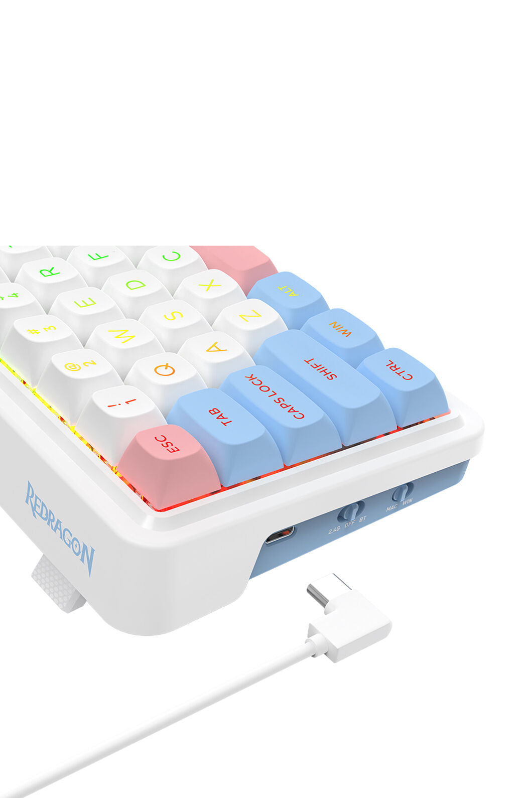 ELECTRONIC REBELLION - K709WBP-RGB-PRO Nova Pro KB - white-blue-pink