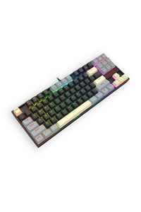 REDRAGON - Redragon K552LGY-RGB Kumara Wired Mechanical Keyboard-Black/Grey - black-grey
