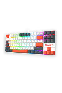 REDRAGON - K552WLR-RGB Kumara Wired KB-White/Orange - white-orange