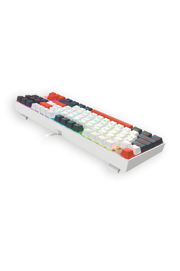 REDRAGON - K552WLR-RGB Kumara Wired KB-White/Orange - white-orange