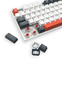REDRAGON - K552WLR-RGB Kumara Wired KB-White/Orange - white-orange
