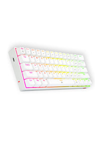 REDRAGON - Redragon K630 Dragonborn White 60% Wired RGB Mechanical Gaming Keyboard - white
