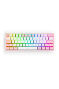 REDRAGON - K617-RGB Fizz 61Key Wired KB-White/Pink - white-pink