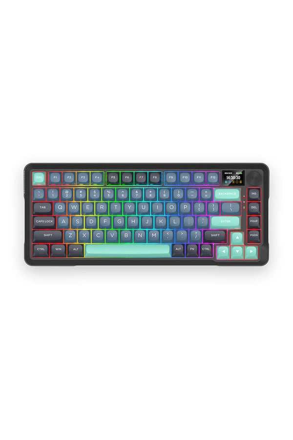 REDRAGON - K724GBG-RGB-PRO Behemoth KB-Grey/Black/Green - grey-black-green