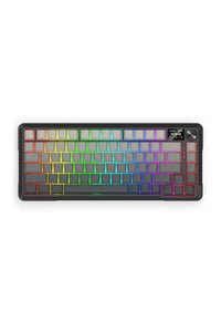 REDRAGON - Redragon K724-PRO BEHEMOTH Black 75% Gasket Tri-Mode Mechanical Gaming Keyboard - black