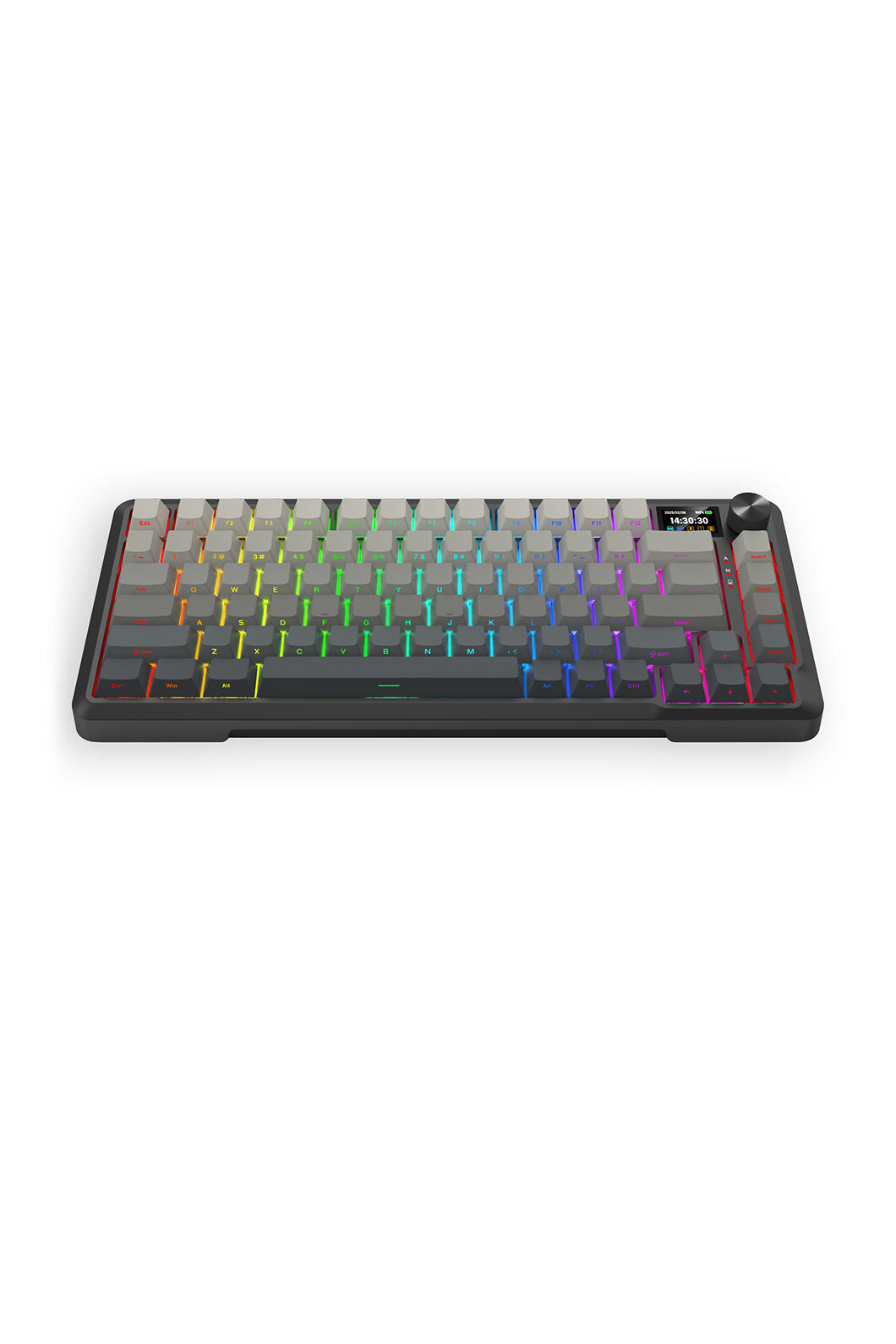 REDRAGON - Redragon K724-PRO BEHEMOTH Black 75% Gasket Tri-Mode Mechanical Gaming Keyboard - black