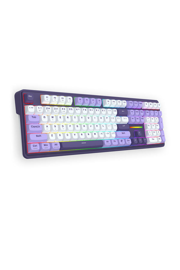 REDRAGON - K745WP-RGB-PRO Antonium KB-White/Purple - white-purple