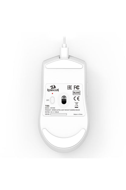 REDRAGON - M724W Throne 30G Acc Mouse - white