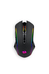 REDRAGON - Redragon M914-RGB NIX Black Full-Size Tri-Mode RGB Gaming Mouse - black