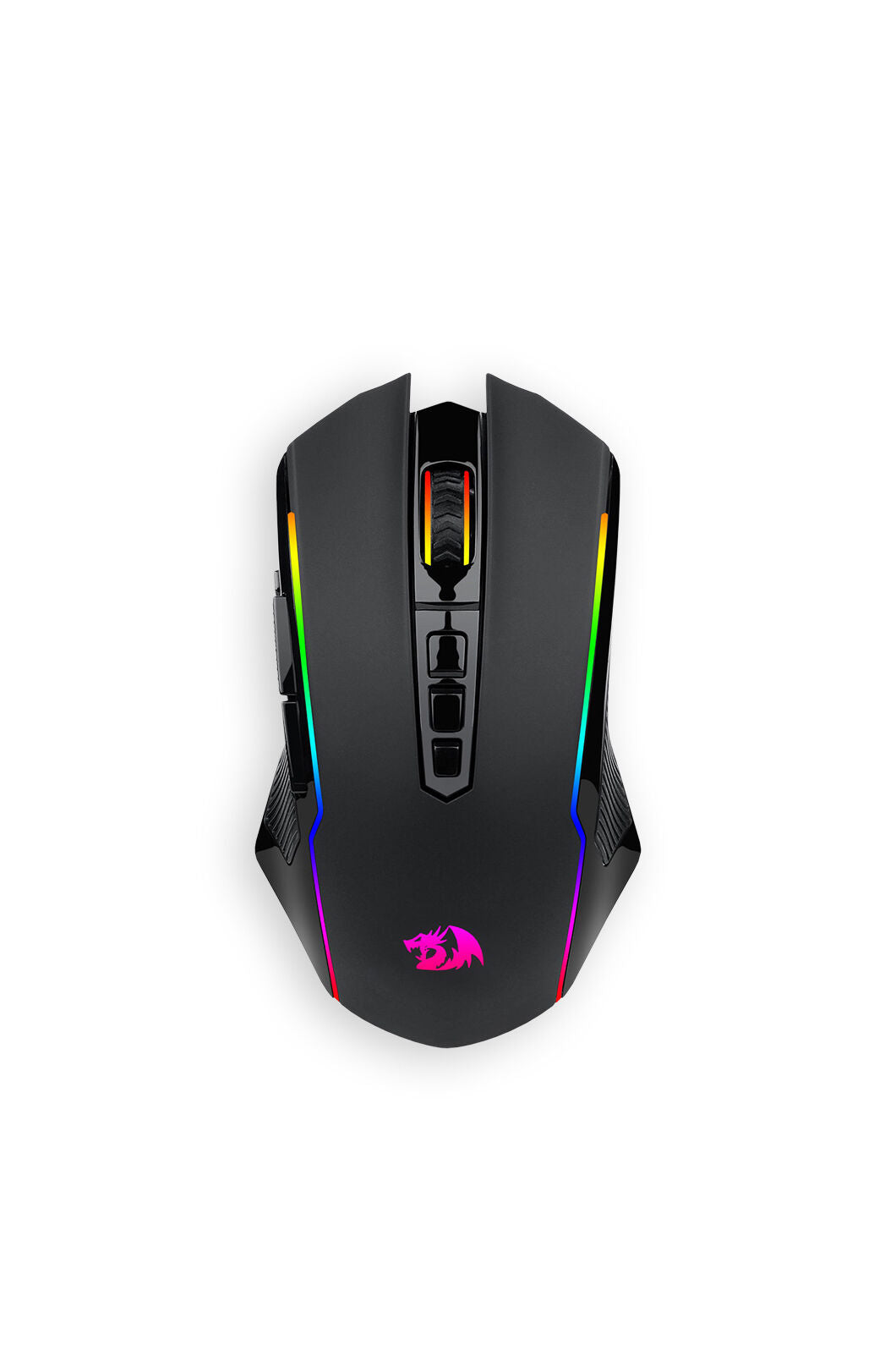 REDRAGON - Redragon M914-RGB NIX Black Full-Size Tri-Mode RGB Gaming Mouse - black