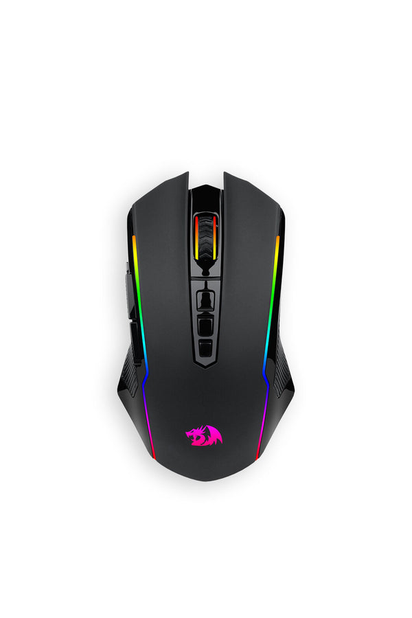 REDRAGON - Redragon M914-RGB NIX Black Full-Size Tri-Mode RGB Gaming Mouse - black