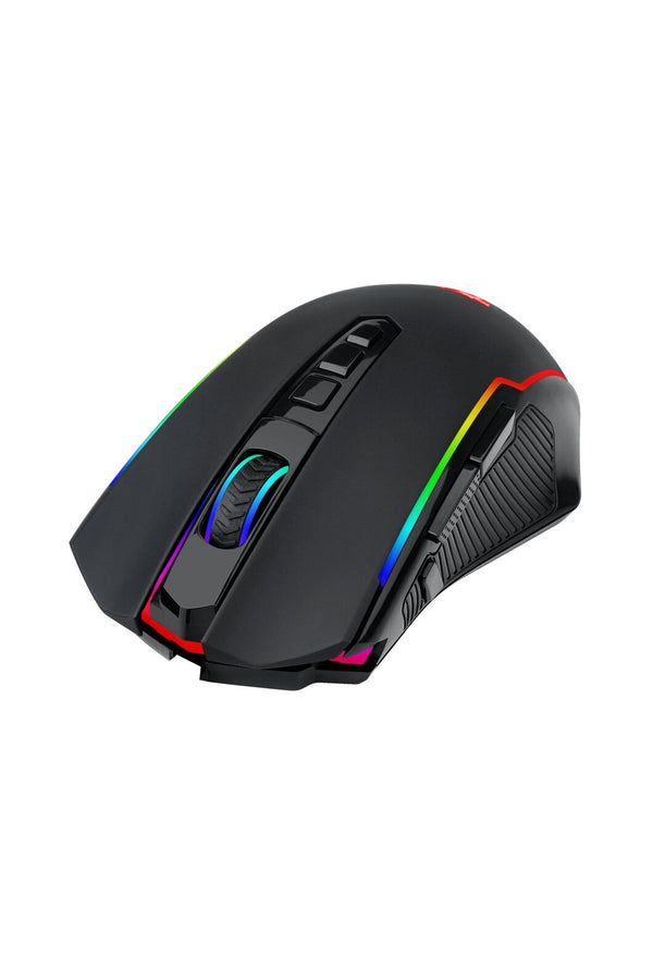 REDRAGON - Redragon M914-RGB NIX Black Full-Size Tri-Mode RGB Gaming Mouse - black