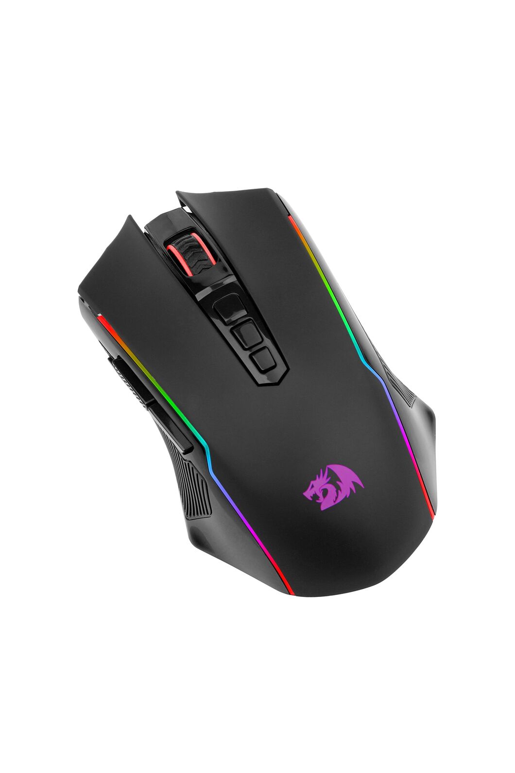 REDRAGON - Redragon M914-RGB NIX Black Full-Size Tri-Mode RGB Gaming Mouse - black